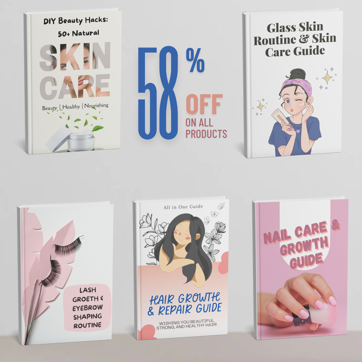 Powerful 5 eBook Beauty Bundle: 60% OFF for Lush Lashes, Healthy Skin & More