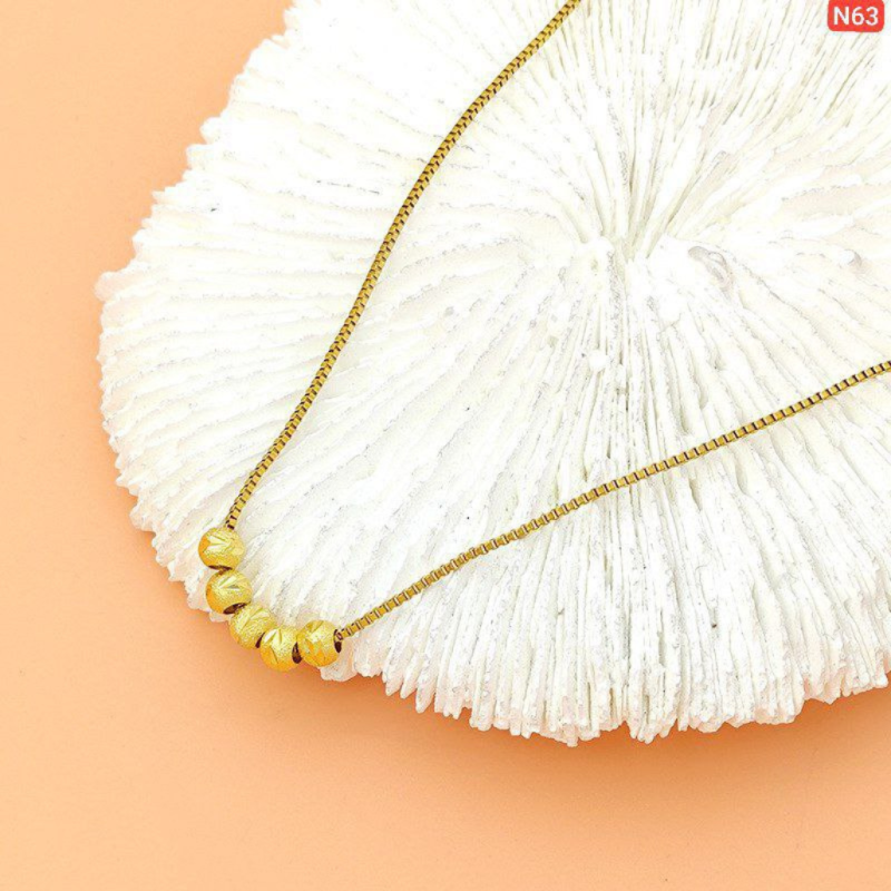 5 Lucky Ball Stainless Steel Necklace – N63 (Color Guaranteed)