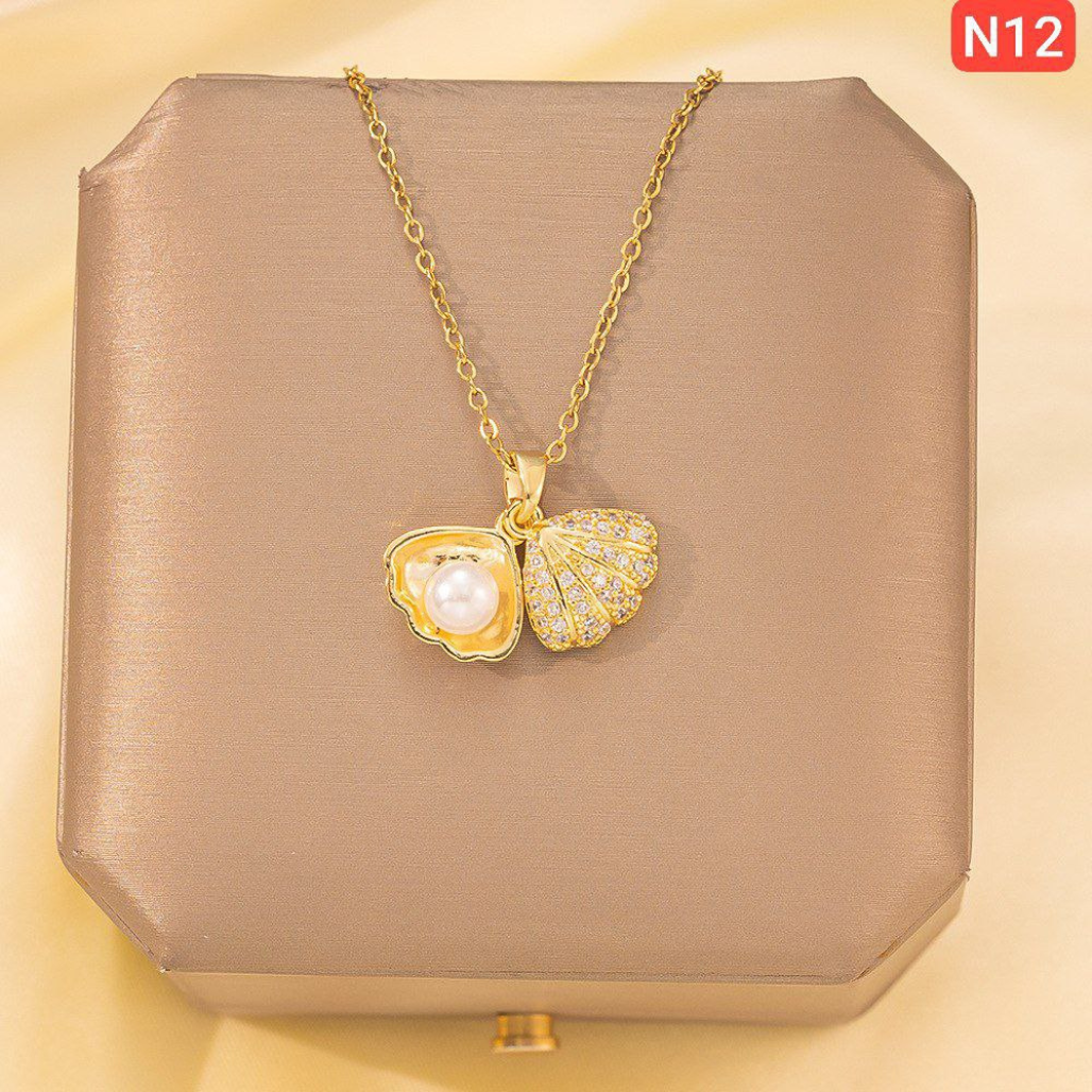 Pearl Shell Pendant – A Grade Quality N12 (Stainless Steel | Color Guaranteed)