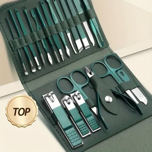 Dark Green Colour- ১৬ পিসের সেট নেইল কাটার